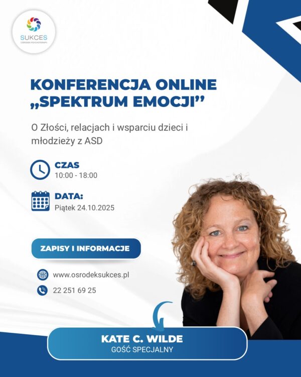 Konferencja online: Spektrum emocji – o złości, relacjach i wsparciu dzieci i młodzieży z ASD