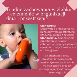 Trudne zachowania w żłobku - co zmienić w organizacji dnia i przestrzeni 12.05.2026