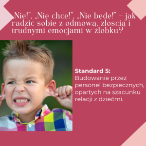 Jak radzić sobie z odmową, złością i trudnymi emocjami dzieci w żłobku? - szkolenie online - 17-11-2026 - prowadząca: Michalina Rojek, Ośrodek Psychoterapii SUKCES